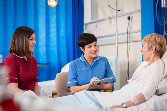 Image of nurses and patient